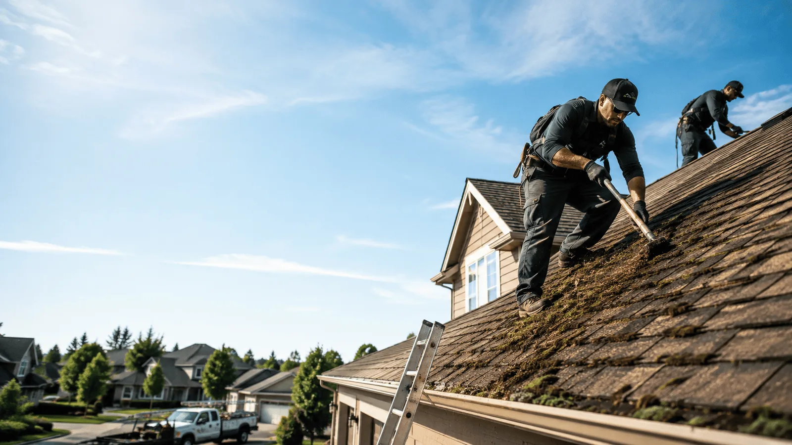 Roof Moss Removal in New Burnside, IL near me